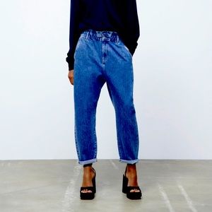 ZARA BAGGY PAPERBAG JEANS